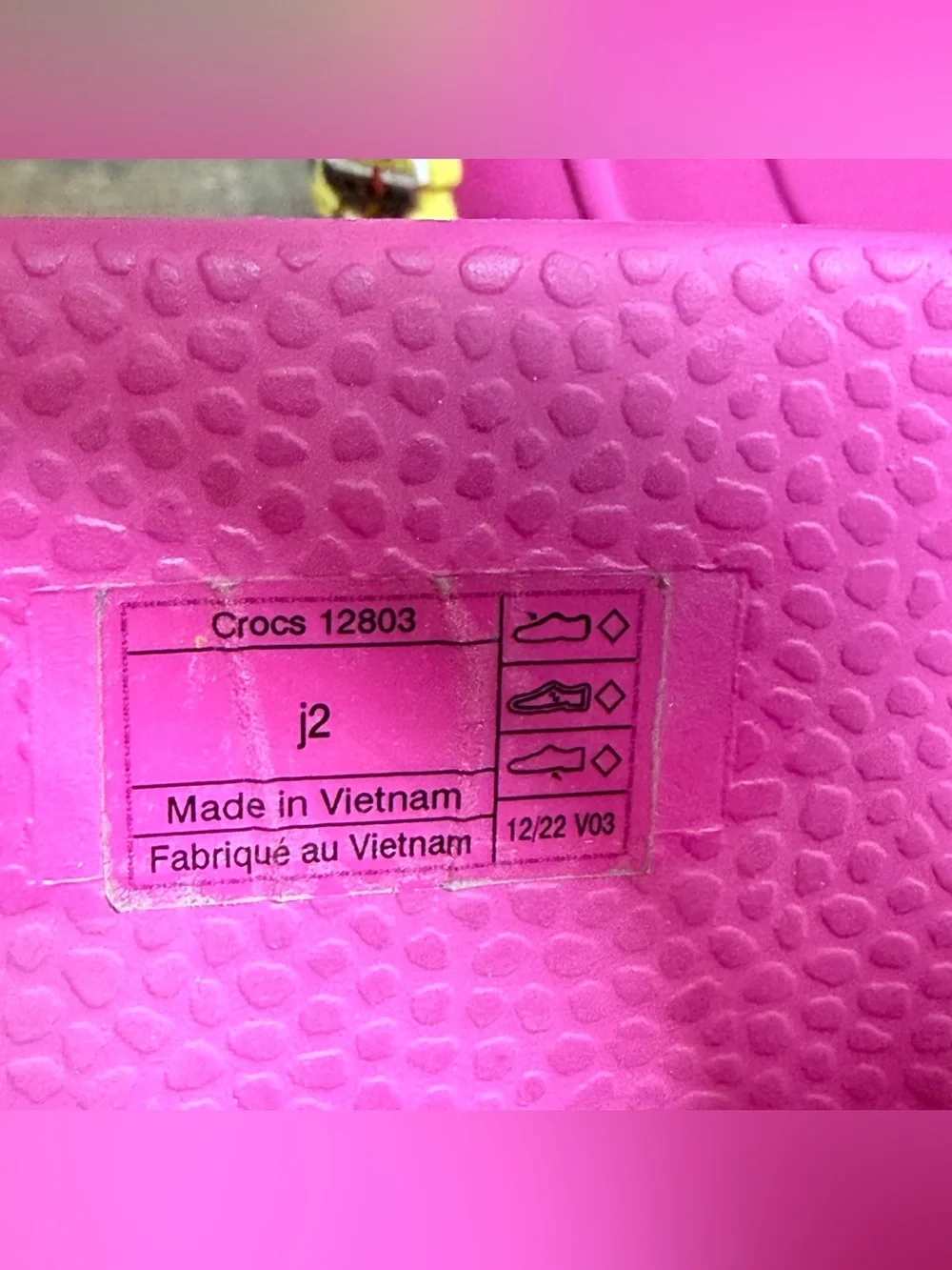 CROCS Girls Handle It Rain Boots Pink Waterproof Slip On Rubber Boots Size j2